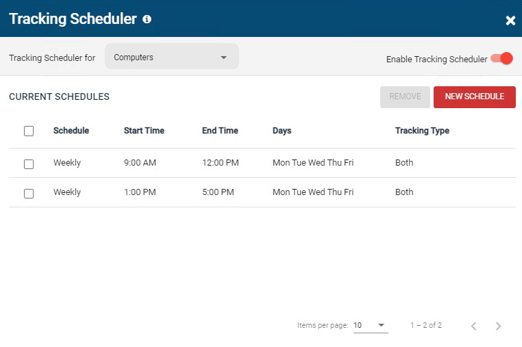 BR-Tracking-Scheduler
