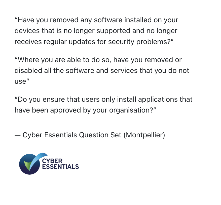 Monitor & Control Software Usage