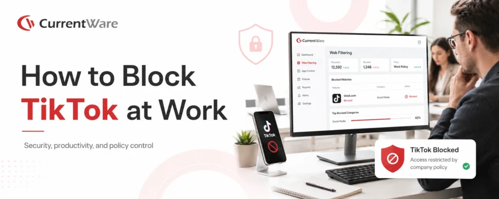 how to block TikTok at work