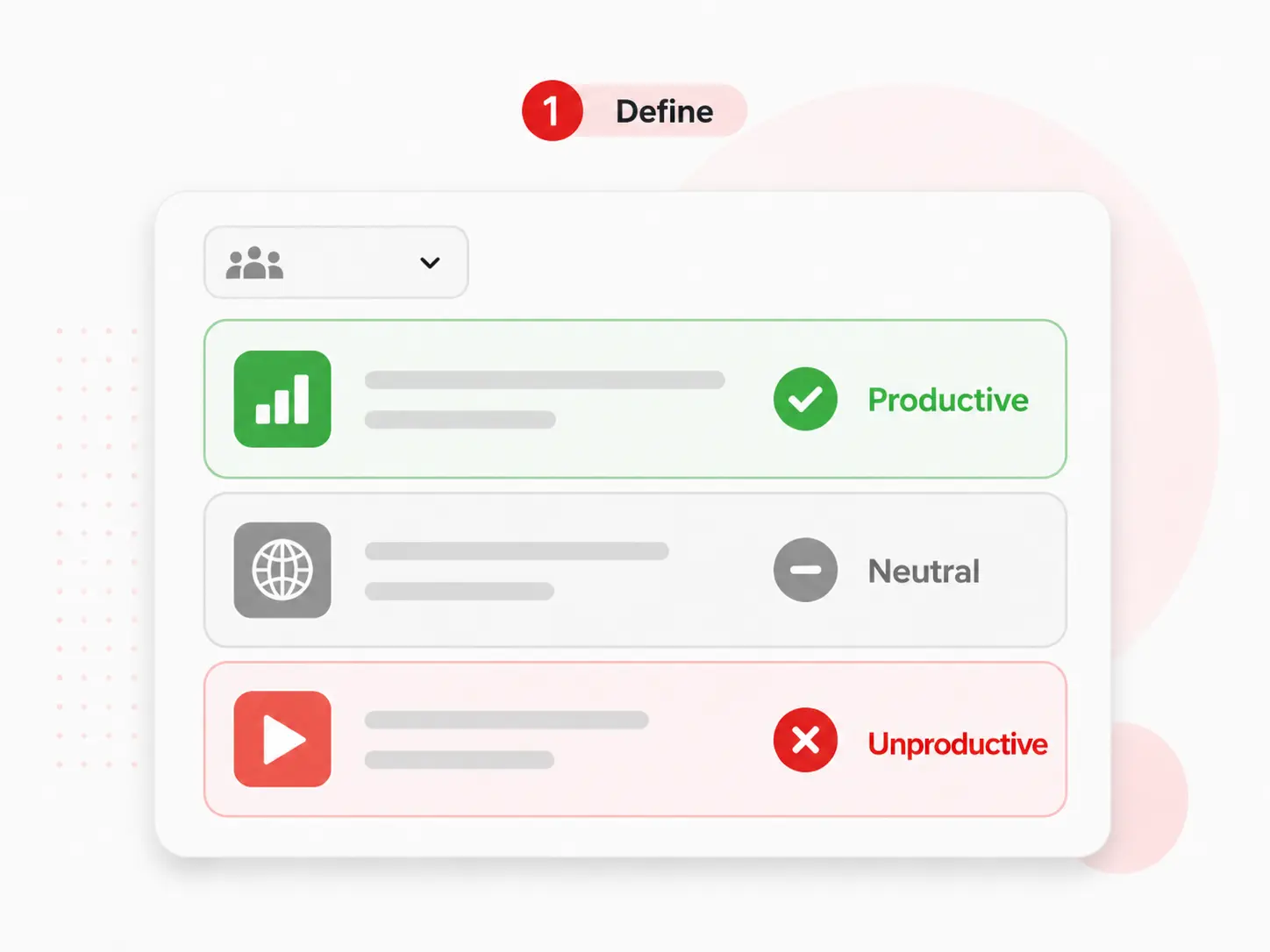 Define what productive looks like