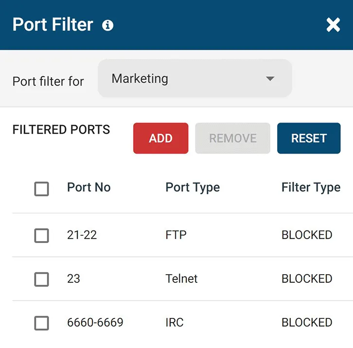 PortFilter