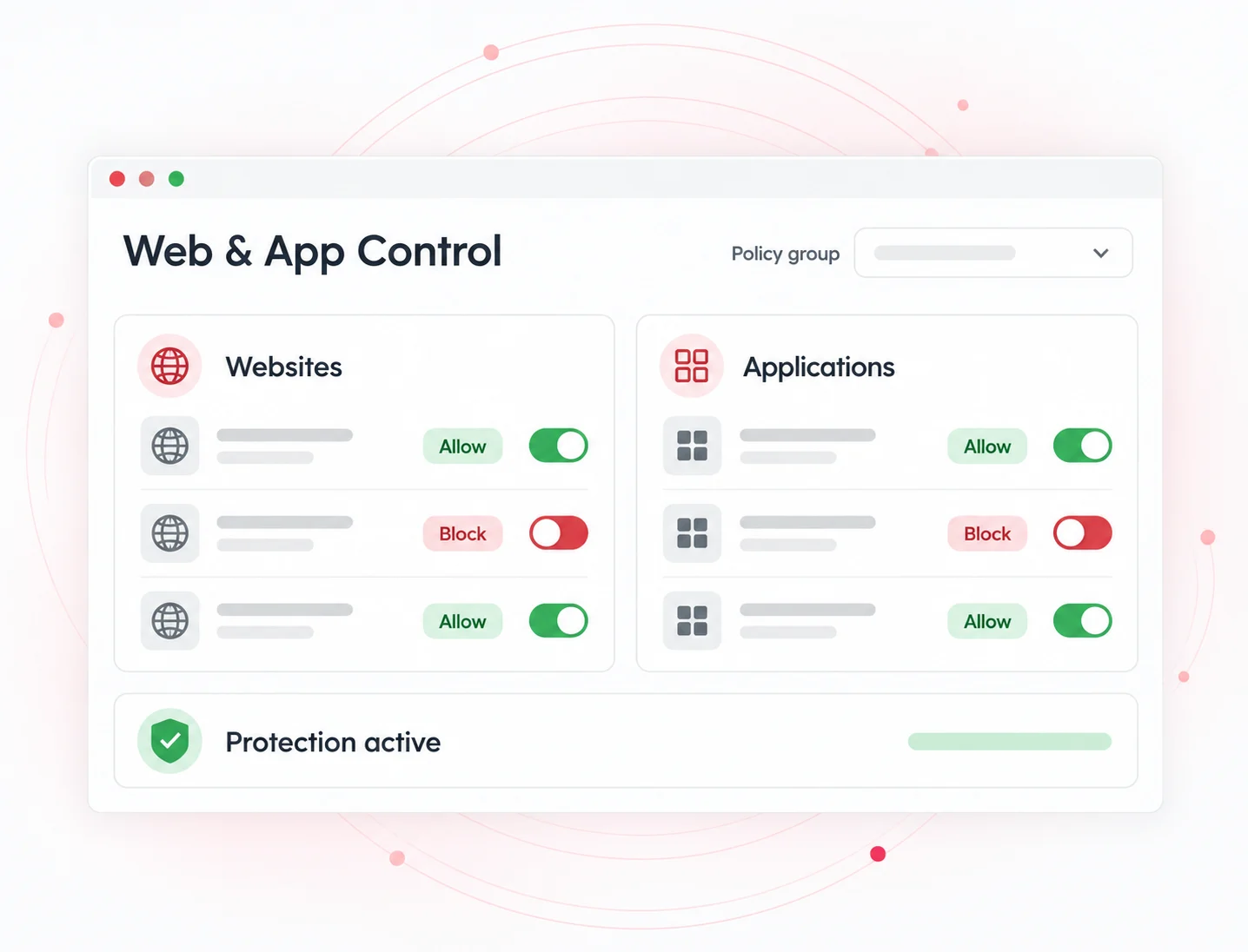 Web & App Control for remote employees