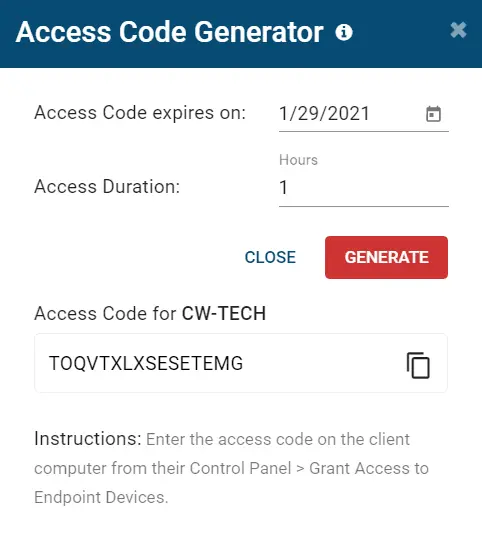 accesscodegen