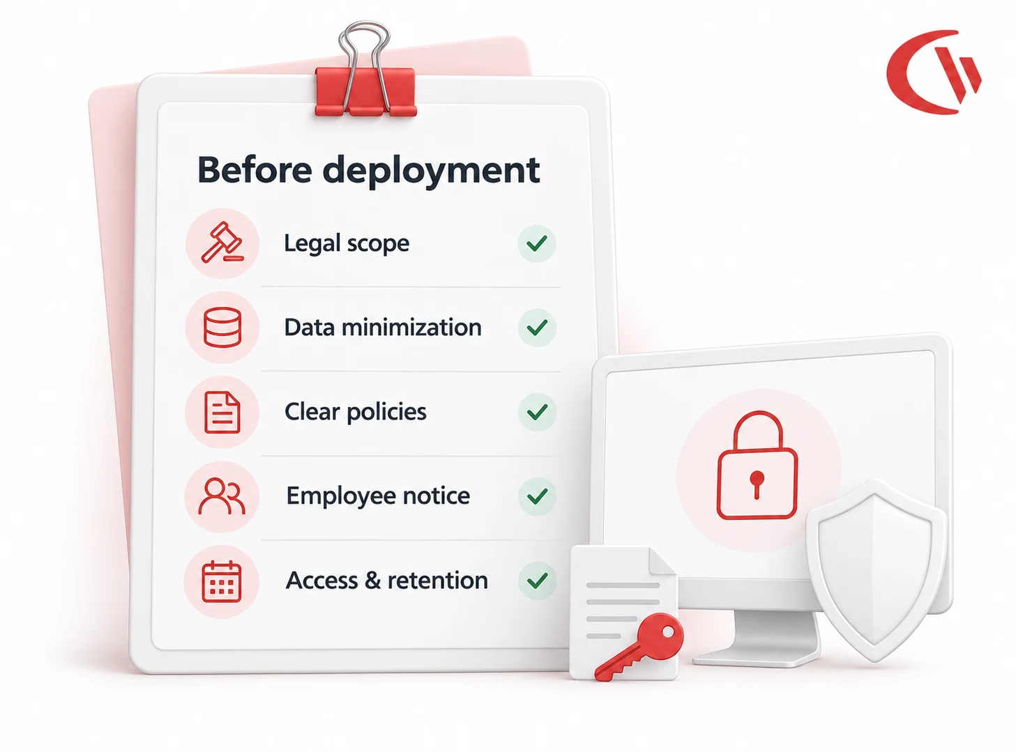 Employee Monitoring Legal & Compliance Checklist Before Deployment