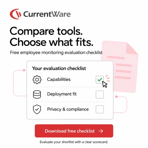 Employee Monitoring Software Evaluation Checklist