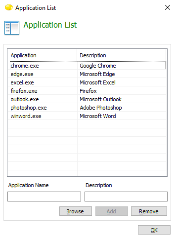 overide-application-list
